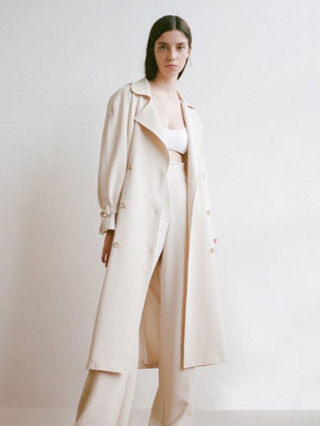摩登瑞尔MODENRIVER女装2022秋冬季白色大衣