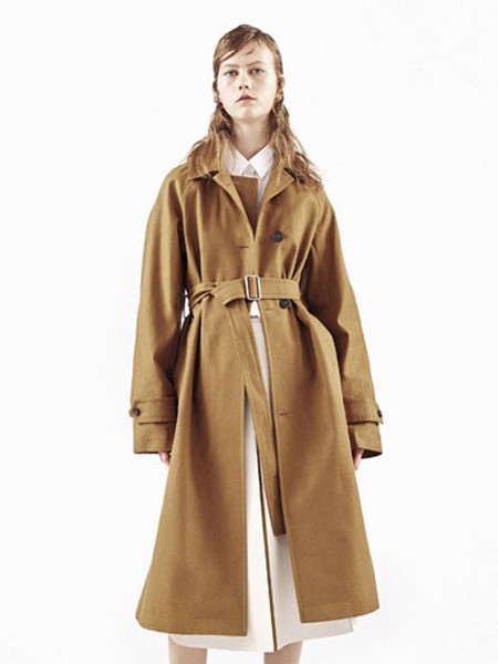 摩登瑞尔MODENRIVER女装2022秋冬季驼色风衣