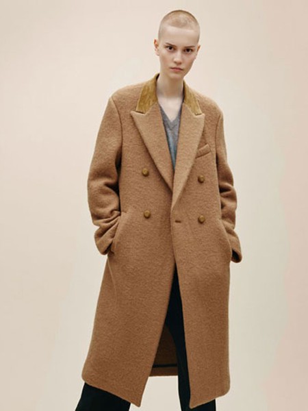 摩登瑞尔MODENRIVER女装2022秋冬季驼色大衣
