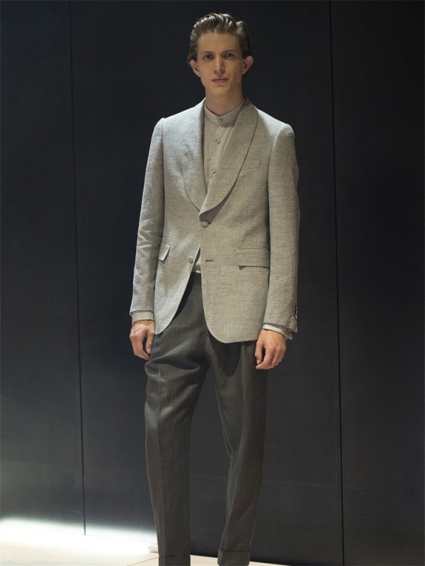 裁圣男装2021秋冬季米色西装