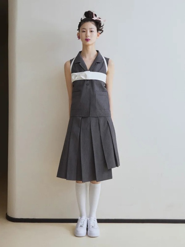 MARCHEN2022春夏季黑色连衣裙