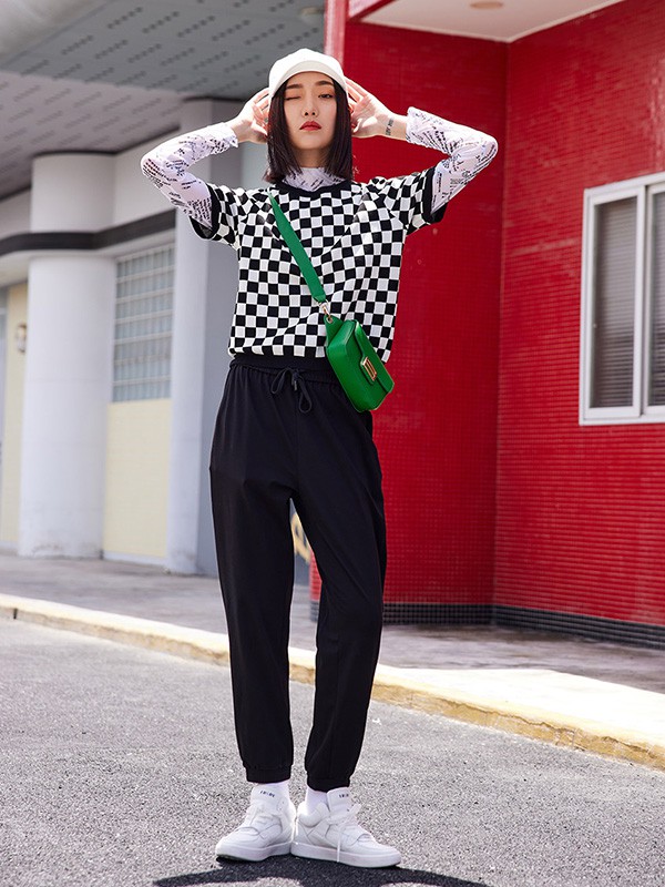 姚领2022秋冬季黑色长裤