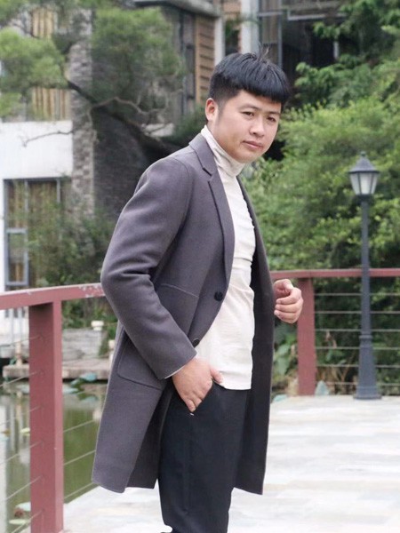 一个人的生活男装2022秋冬季灰色大衣
