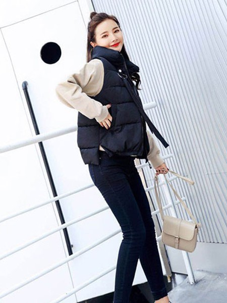 色彩一秀女装2022秋冬季黑色长裤