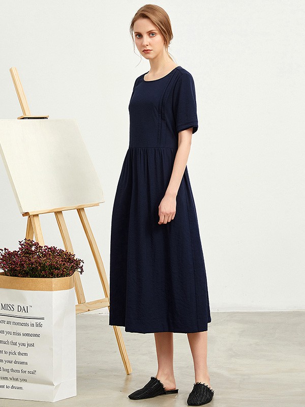 1CM女装2022春夏季黑色连衣裙