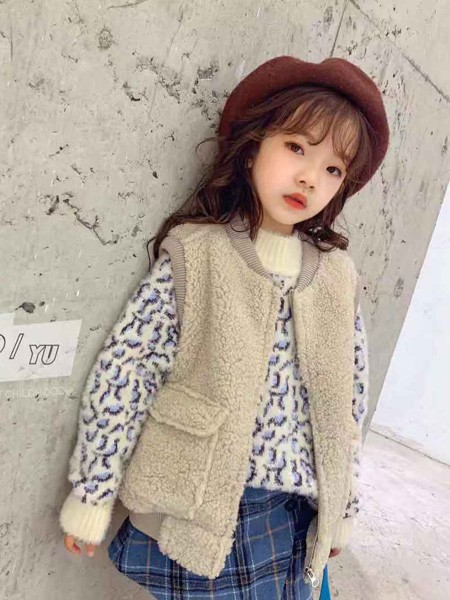 说与童装2022秋冬季藏蓝色长裤