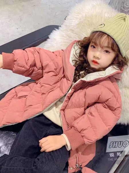 说与童装2022秋冬季粉色棉服