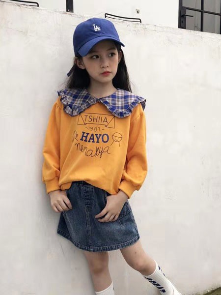 说与童装2022秋冬季黄色T恤