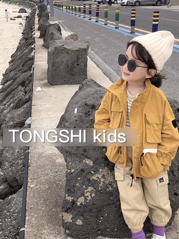 童事2021秋冬季橙色大衣