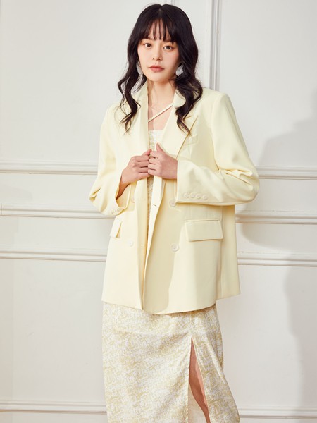 Abun2022春夏季黄色西装