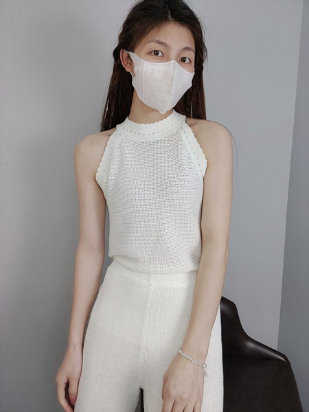 开希米娜女装2022春夏季白色长裤