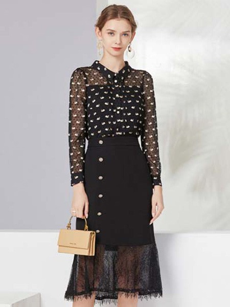 经典故事2022春夏季黑色衬衫