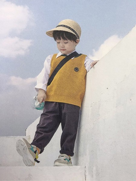 辛芭狗童装2022秋冬季黑色长裤