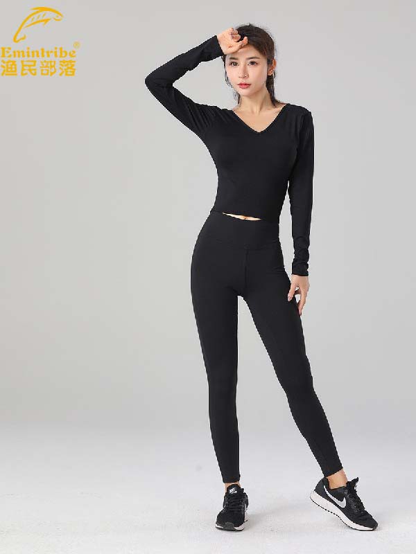 渔民部落运动装2022春夏季黑色运动装