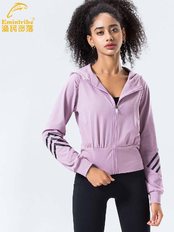 渔民部落运动装2022春夏季紫色运动装