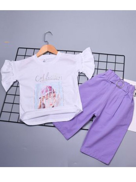 动漫童话童装2022春夏季白色T恤