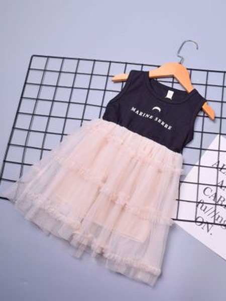 动漫童话童装2022春夏季黑色T恤