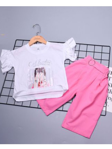 动漫童话童装2022春夏季白色T恤