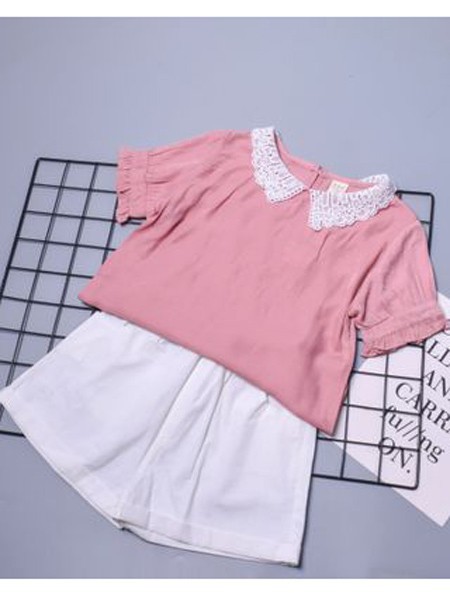 动漫童话童装2022春夏季白色短裤