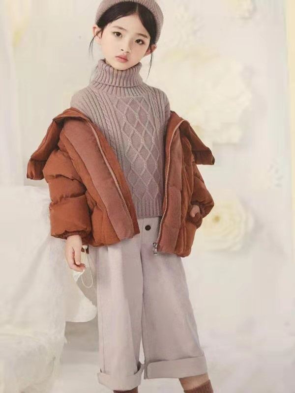 广州小明星2022秋冬季灰色毛衣