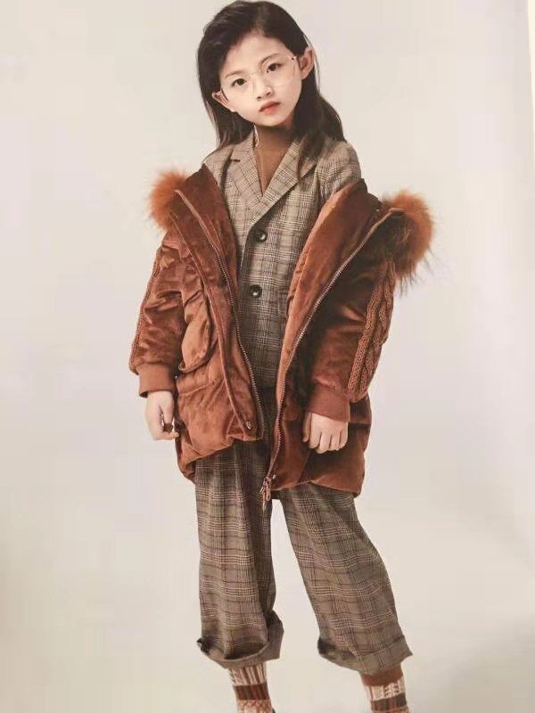 广州小明星2022秋冬季灰色西装