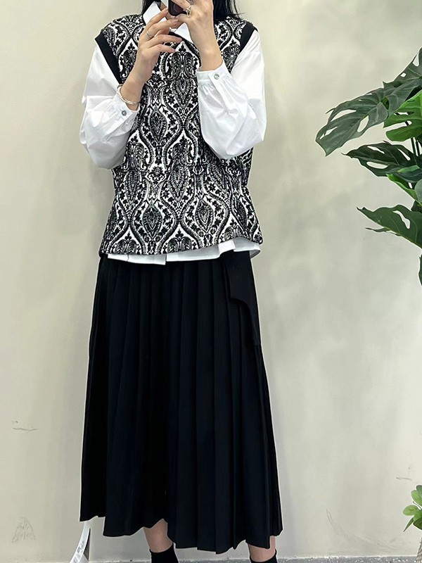 赫本家女装2022春夏季白色衬衫