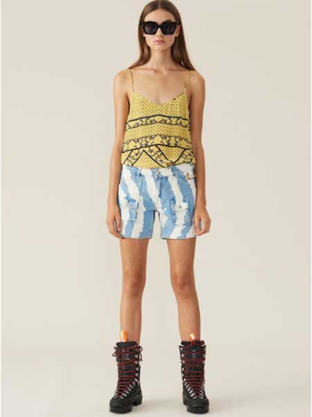 锦瑟2022春夏季黄色背心