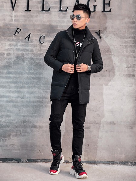 GFIVEXSIX男装2022秋冬季黑色棉服
