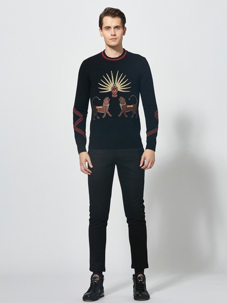 GFIVEXSIX男装2022秋冬季黑色T恤