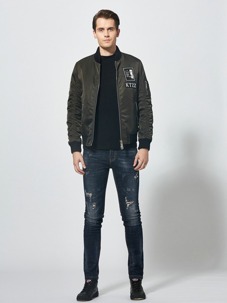 GFIVEXSIX男装2022秋冬季藏蓝色长裤