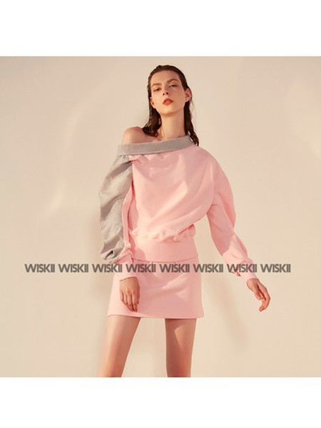 WISKII女装2022春夏季粉色家居服