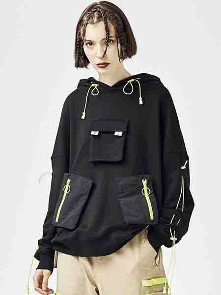 2AM男装2022春夏季黑色卫衣