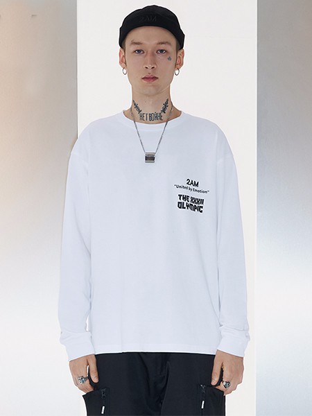 2AM男装2022春夏季白色T恤