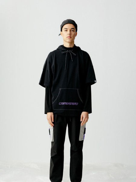 2AM男装2022春夏季黑色T恤