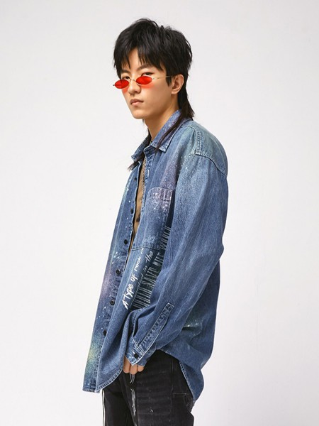 2AM男装2022春夏季蓝色衬衫