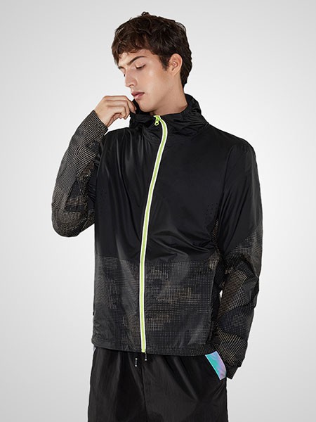 INSHINING男装2022秋冬季黑色外套