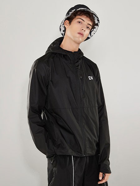 INSHINING男装2022秋冬季黑色外套