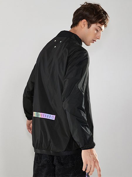 INSHINING男装2022秋冬季黑色外套