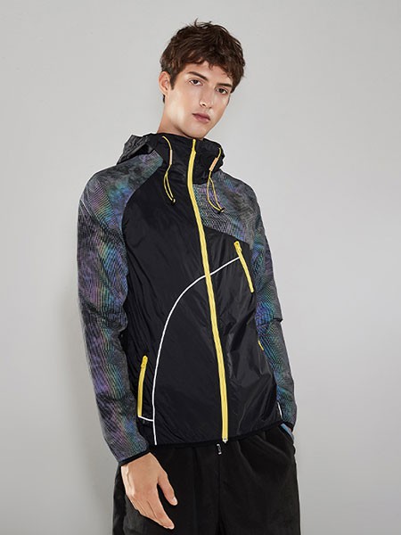 INSHINING男装2022秋冬季黑色外套