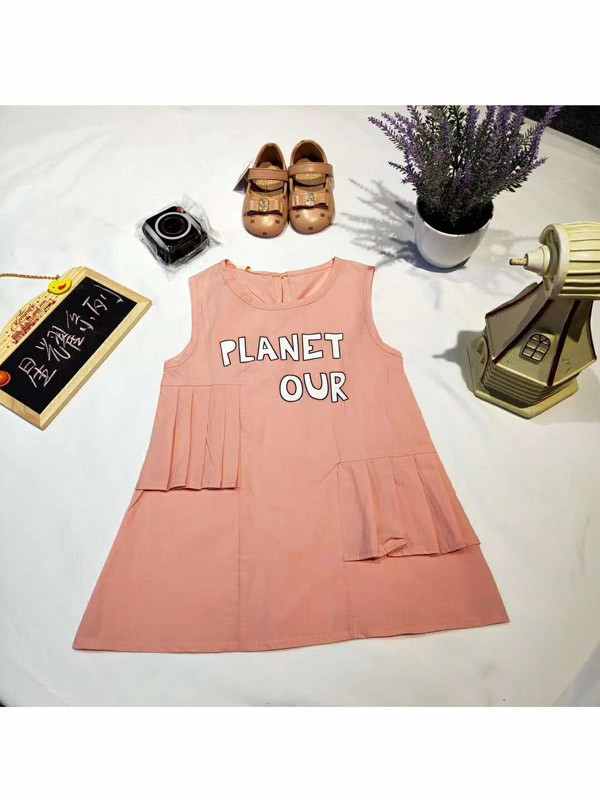 童童抢童装2022春夏季橙色连衣裙