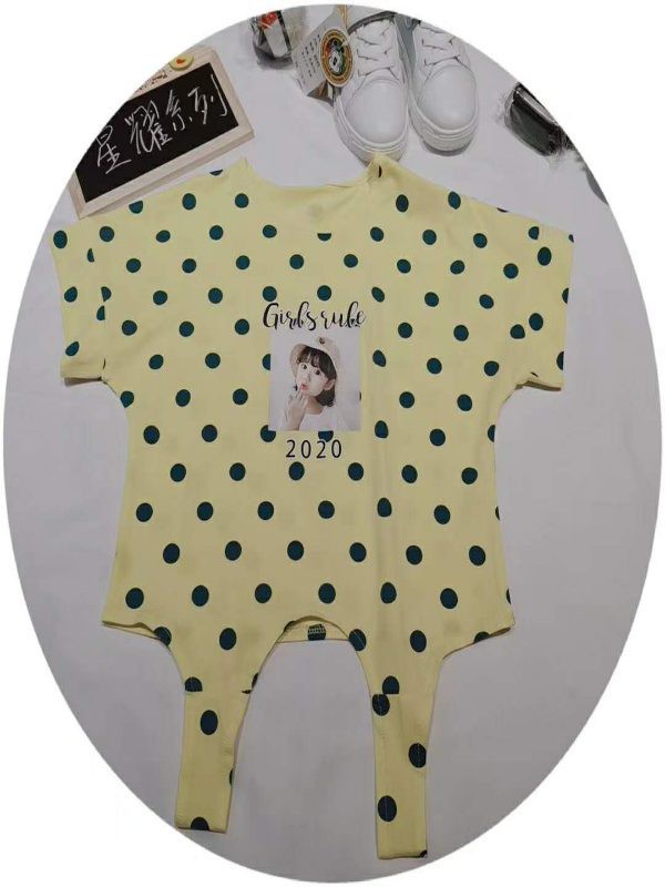 童童抢童装2022春夏季黄色连体衣