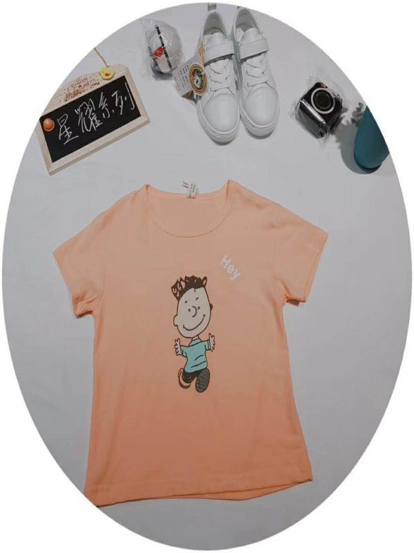 童童抢童装2022春夏季橙色T恤