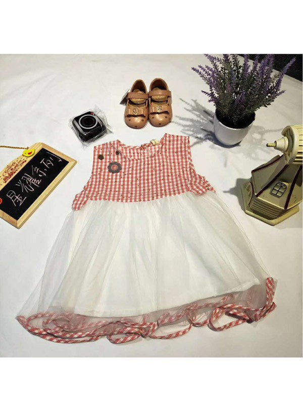 童童抢童装2022春夏季拼色连衣裙