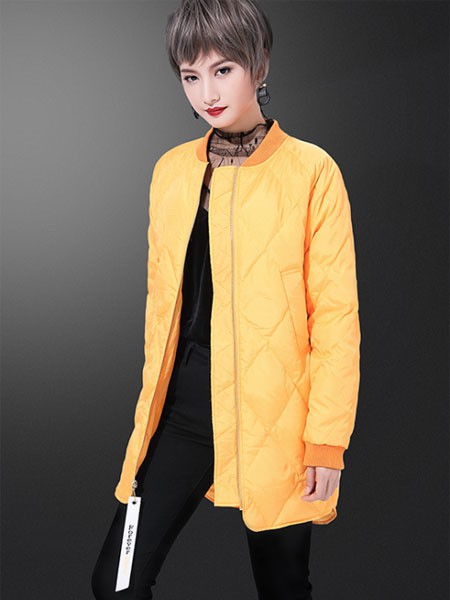 Candy&Ryan女装2022秋冬季黄色棉服