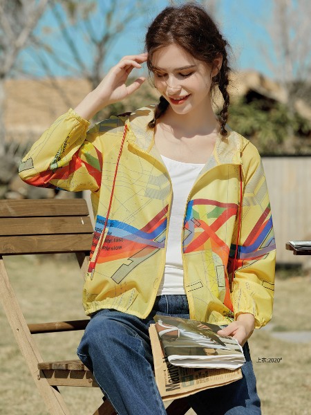 衣之庄园女装2022春夏季黄色外套