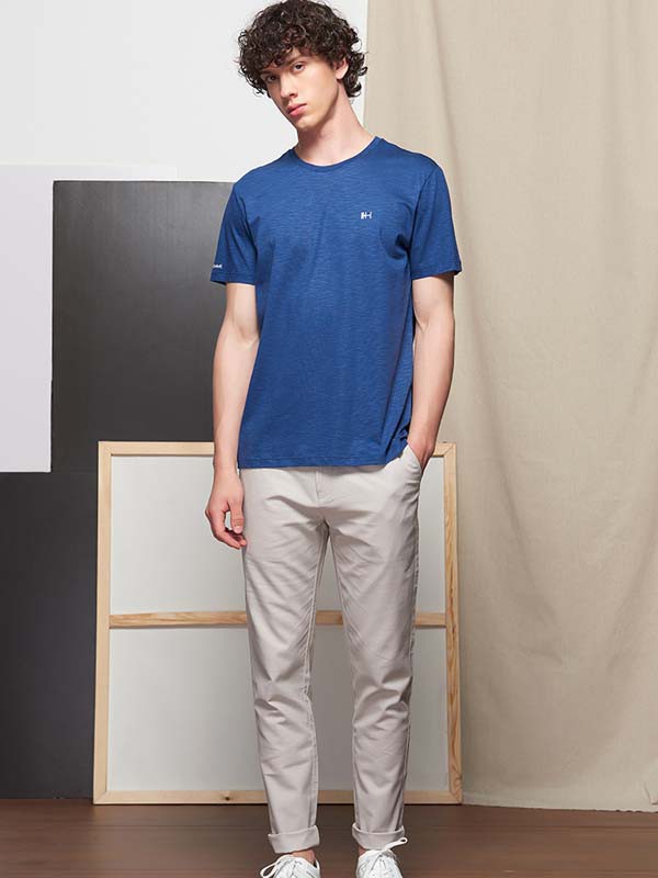 ELLEHOMME2022春夏季藏蓝色T恤