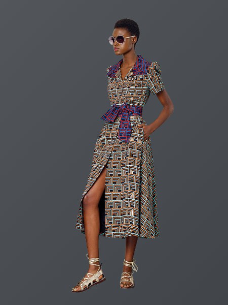 本杰明·曹女装2022春夏季灰色连衣裙