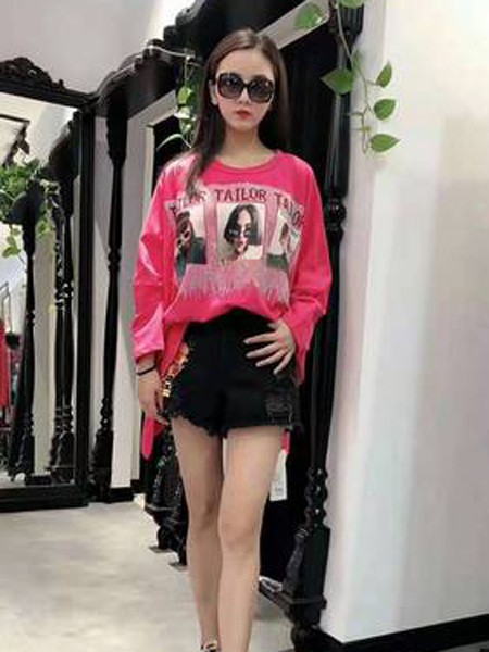 尚咪拉女装2022春夏季黑色短裤