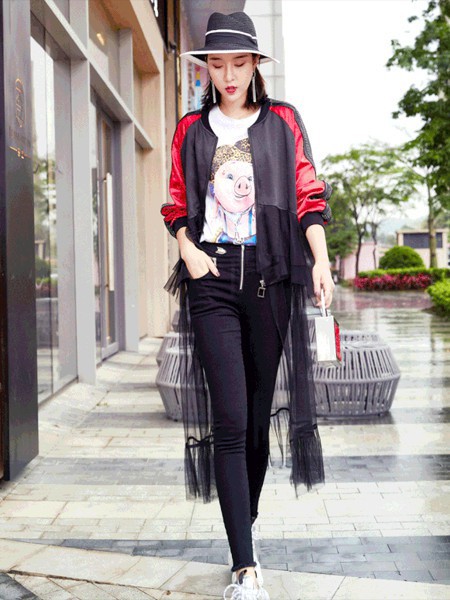 尚咪拉女装2022春夏季白色T恤