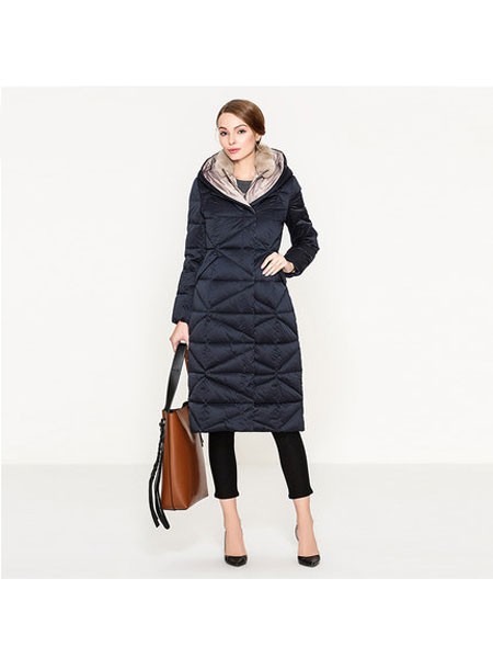 艾达禾女装2022秋冬季黑色棉服